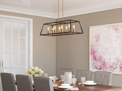 Artika Carter Long Pendant 8-Light Chandelier 1294097 #78829