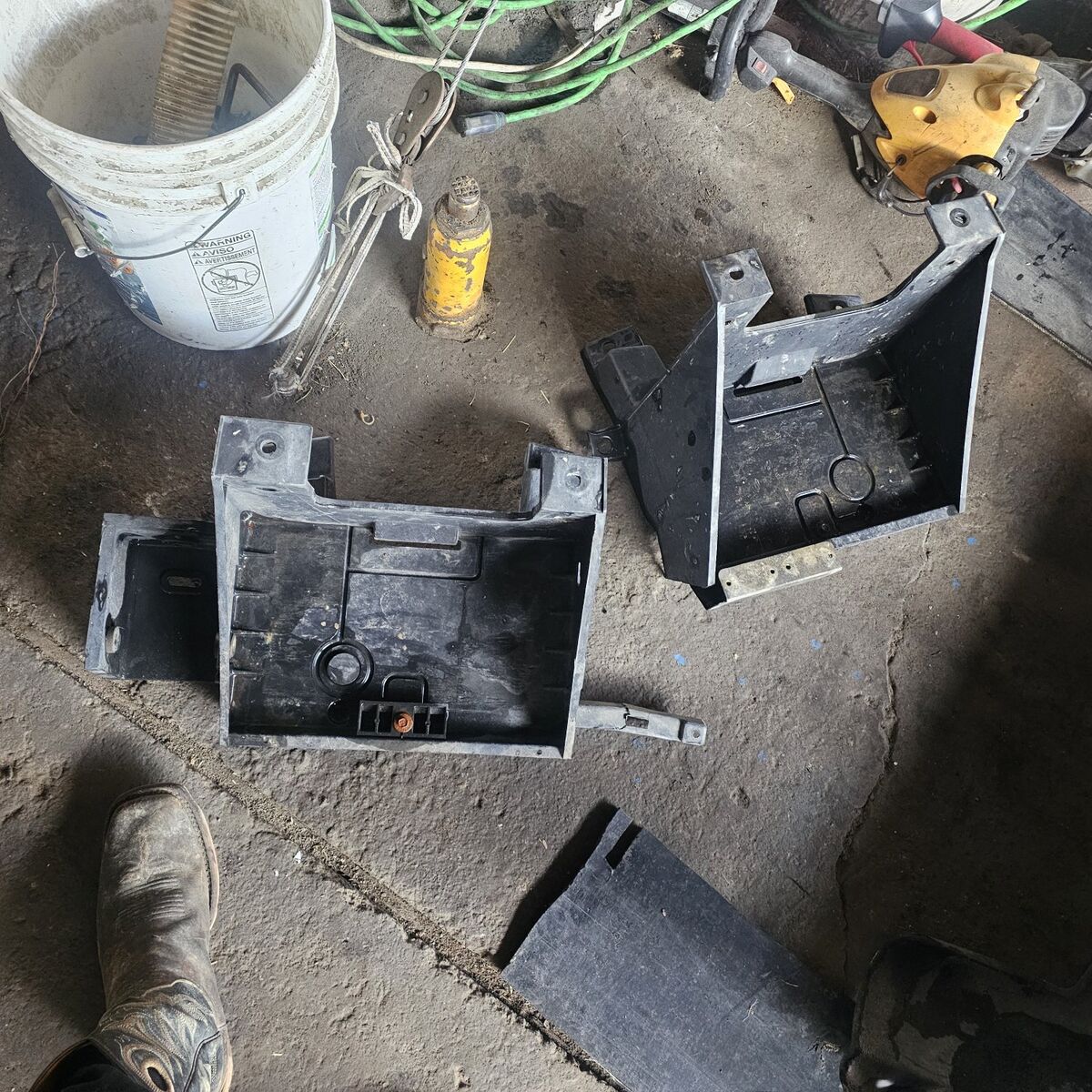 set of battery boxes