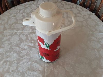 FLORAL THERMOS WITH PUMP DISPENSER