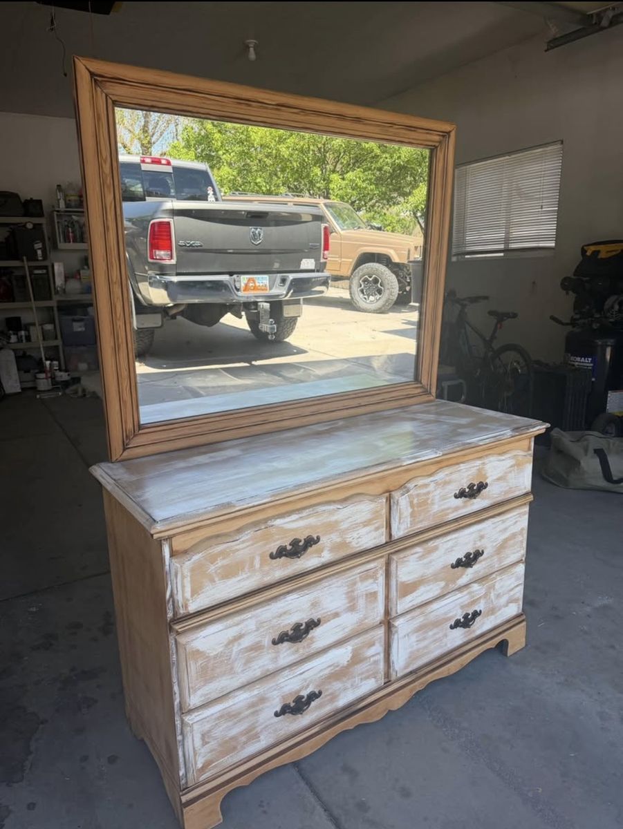 Antique Dresser with Mirror