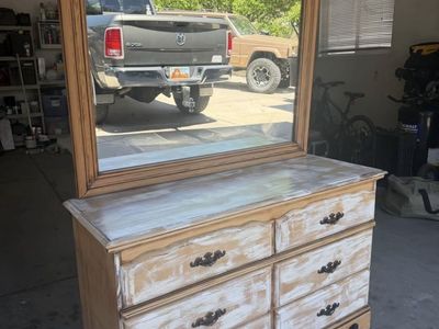 Antique Dresser with Mirror