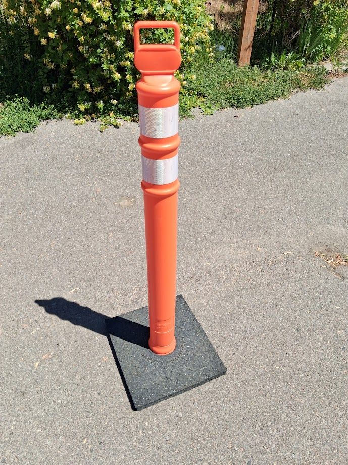 48" Delineator Posts with Base. $15 Each. (I have 2)
