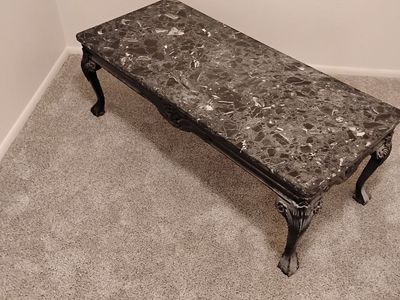Granite top coffee table
