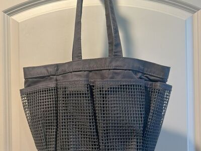 Gray Mesh Shower Caddy Tote Target