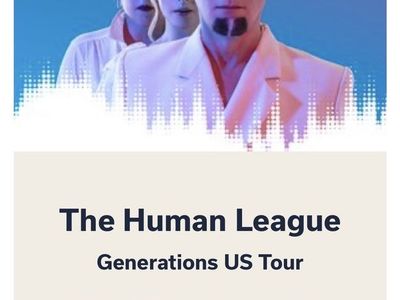 The Human League Generations US Tour 2026 Ticket - w/ Soft Cell & Alison Moyet - June 11, 2026