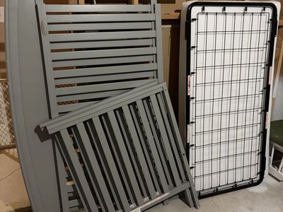 Graco Grey Convertible Crib with Mattress - Used, Good Condition