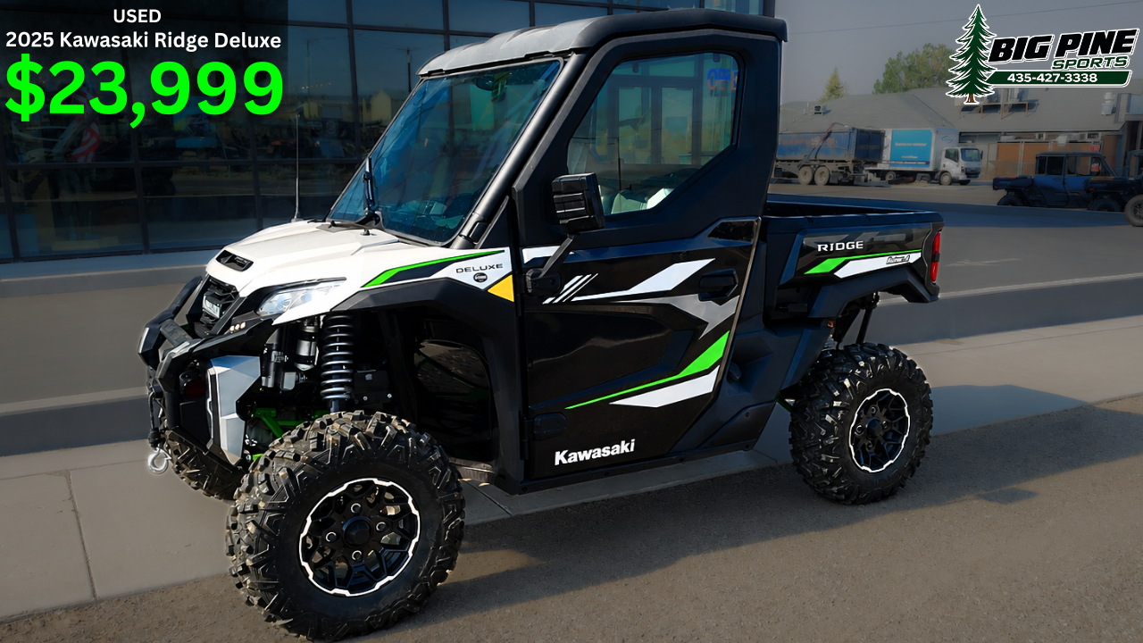 2025 Kawasaki RIDGE XR Deluxe – Full Cab, Heat & A/C – 426 Miles
