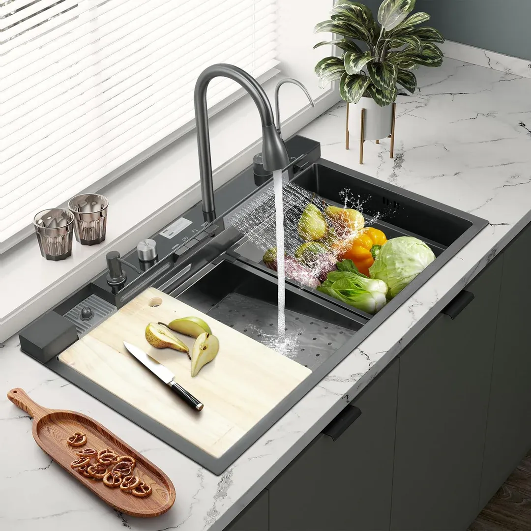 GD Waterfall LED Smart Kitchen Sink
