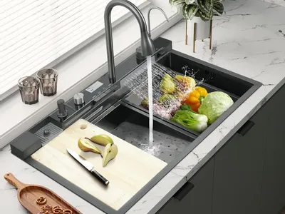 GD Waterfall LED Smart Kitchen Sink