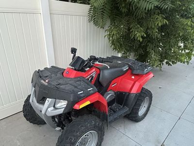 2008 Polaris Sportsman 400 AWD ATV - Red, 2284 Miles, New Battery