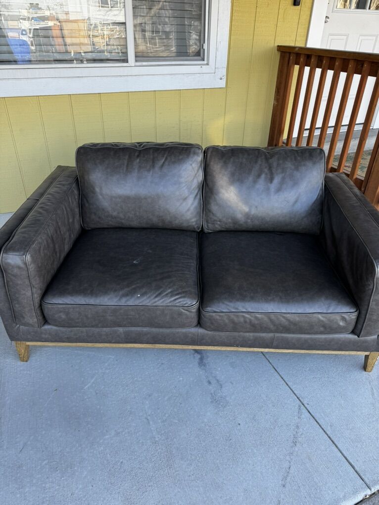Leather LoveSeat