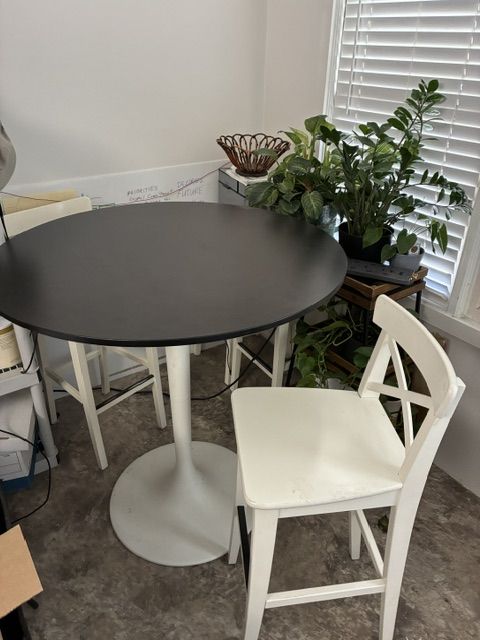 Ikea DOCKSTA Bar Table and Chairs