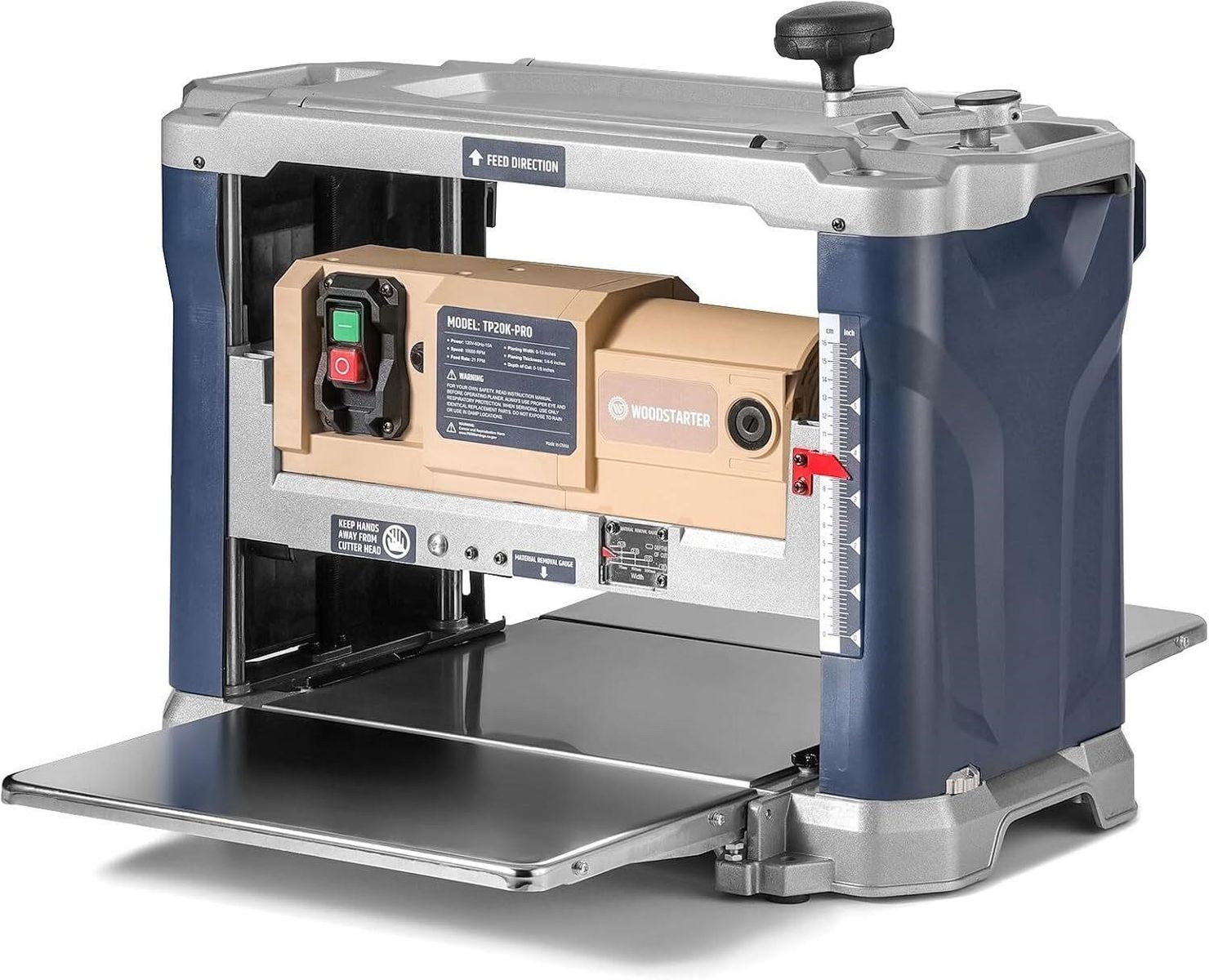 13-Inch Benchtop Wood Planer, 10,000 RPM