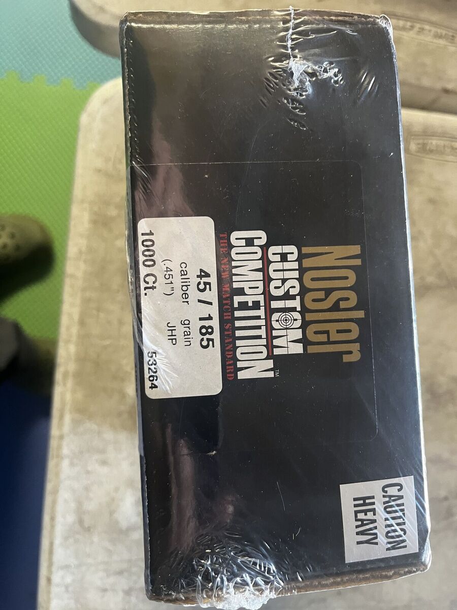 1000 Nosler Custom Comp .45 ACP, 185 gr., JHP bullets