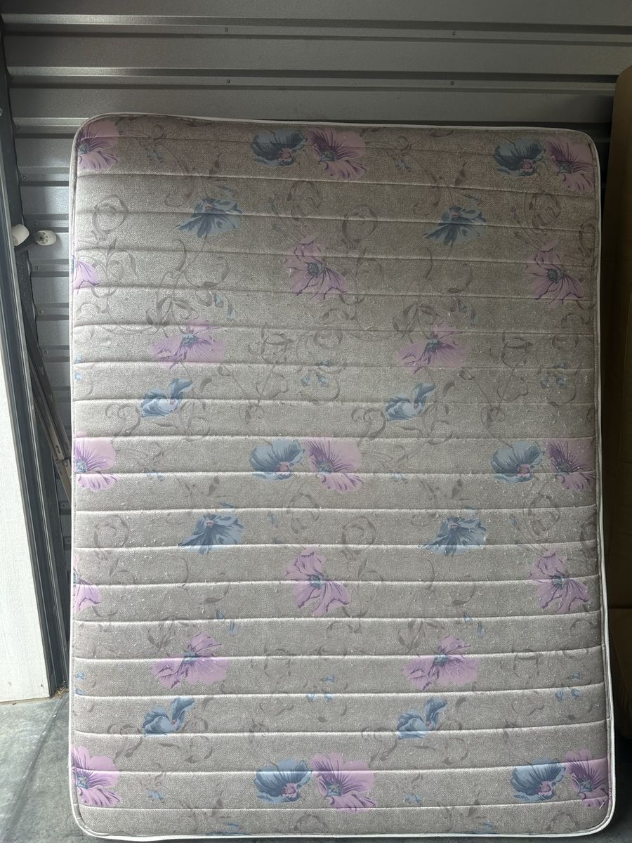 Used Queen Mattress with Box Spring & Bed Frame