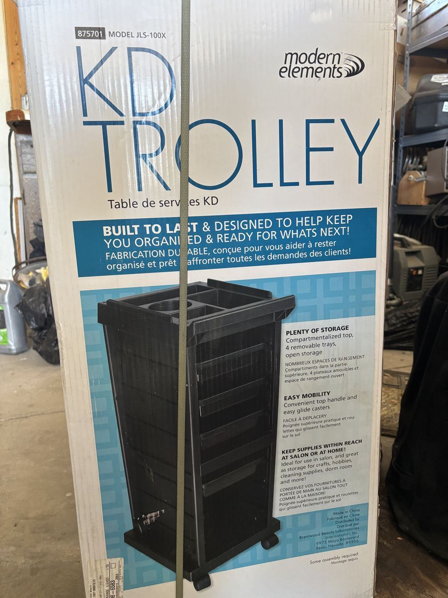 Black Salon Trolley Cart Brand NEW in box!