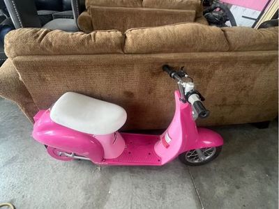 Pink Kids' Electric Ride-On Scooter - Fun Outdoor Toy
