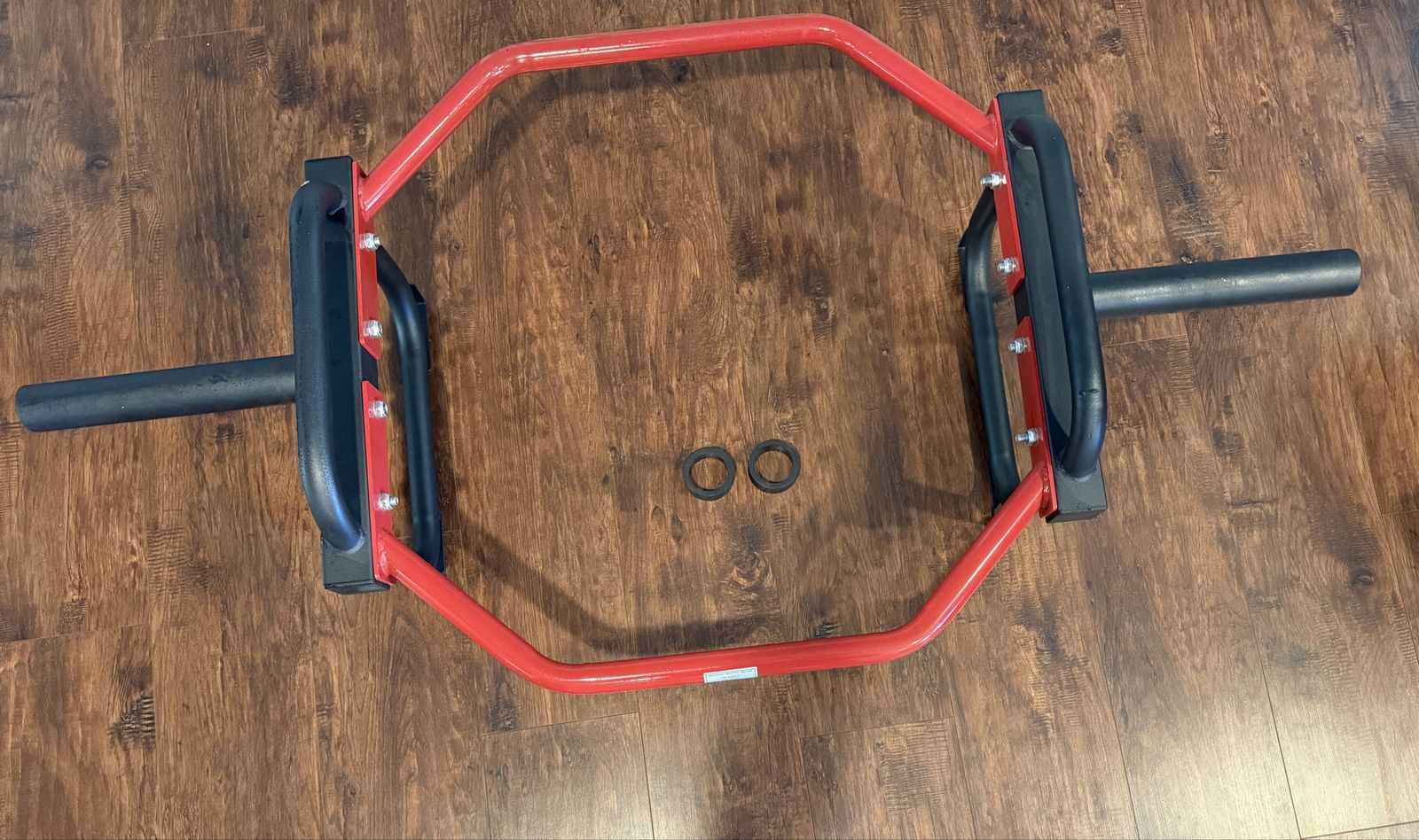 CAP Red and Black Steel Hex Trap Bar with Built-in Jack and Collars