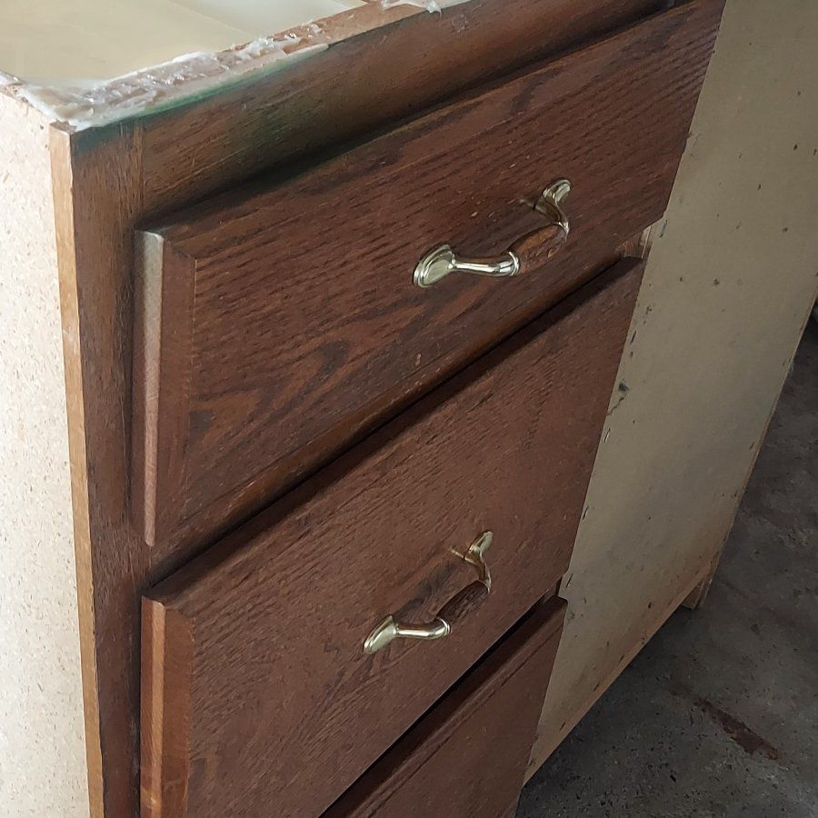 Garage type cabinets