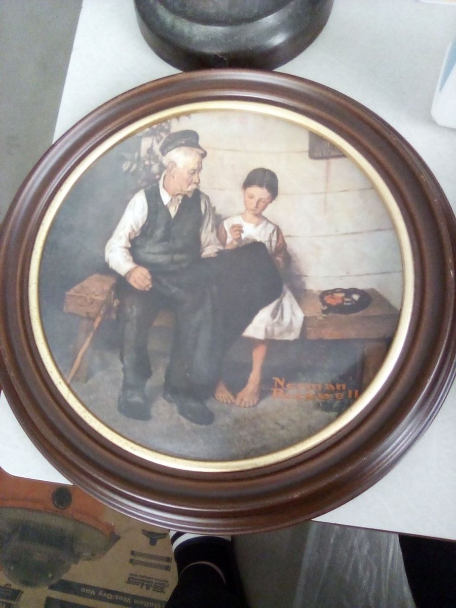 Norman Rockwell's "The Lighthouse Keeper's Daughter" 1979 limited edition framed decorative plate