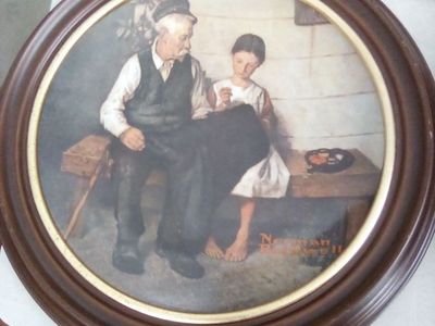Norman Rockwell's "The Lighthouse Keeper's Daughter" 1979 limited edition framed decorative plate