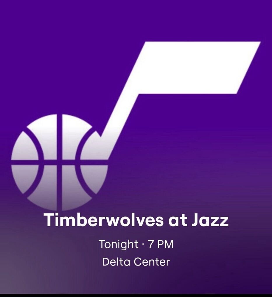 1-8 Aísle Utah Jazz Minnesota T-Wolves Tickets