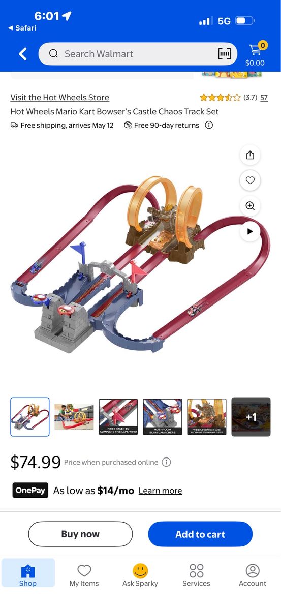 Mario kart hot wheels track