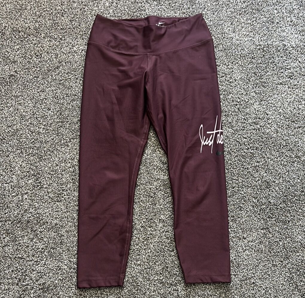 Nike Dri-Fit Women's Maroon Leggings- S
