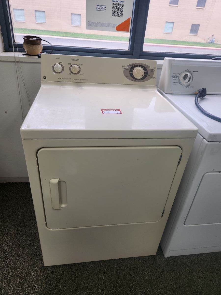 GE Extra Large Capacity Electric Clothes Dryer - Almond / Bisque