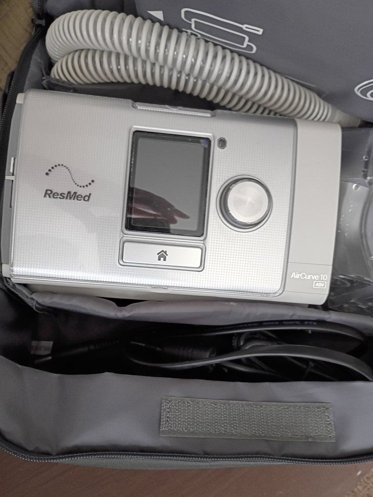 ResMed AirCurve 10 ASV BiPAP Machine with Humidifier and Heated Tube - Excellent Condition