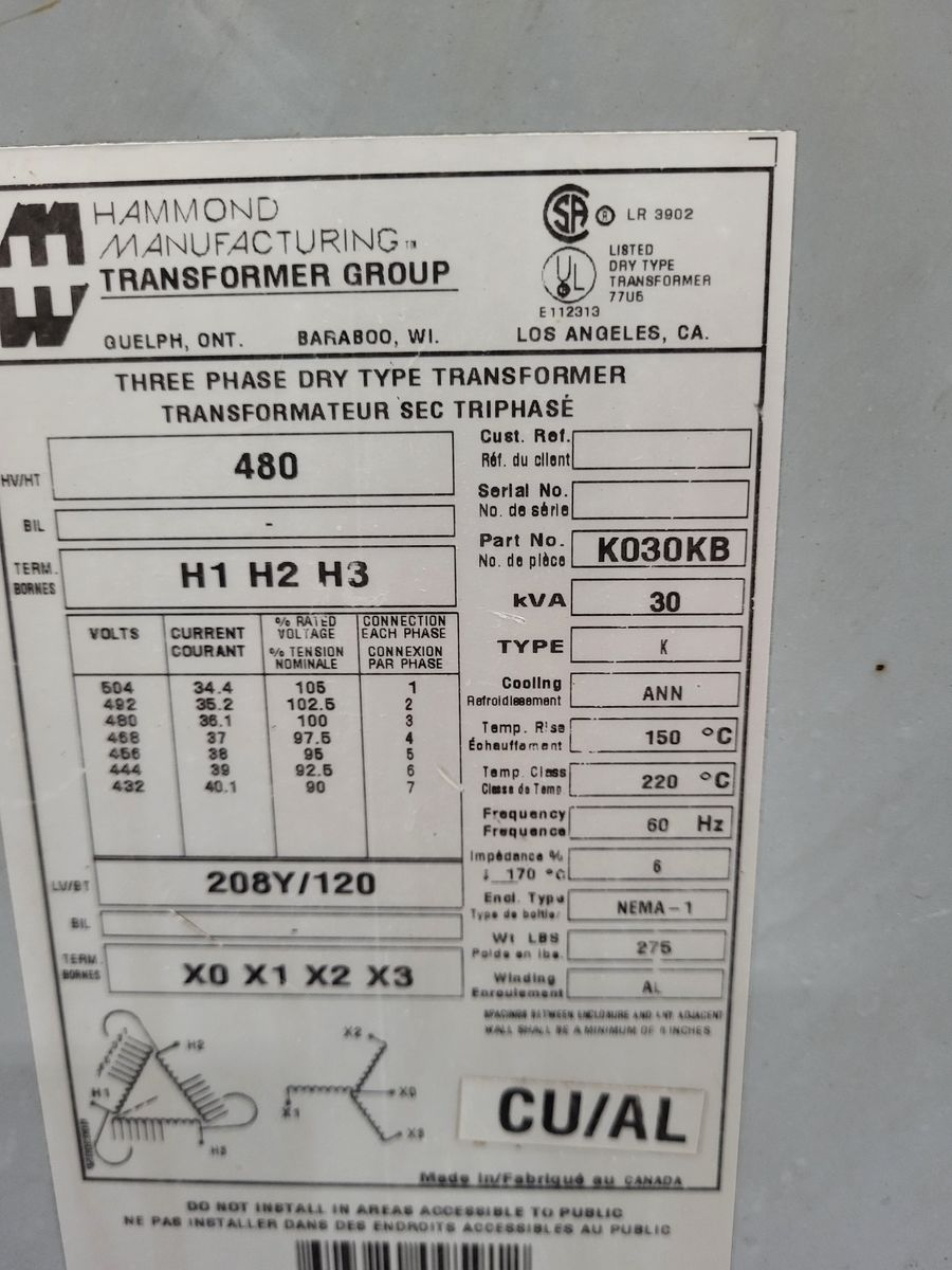 30 kVA Transformer