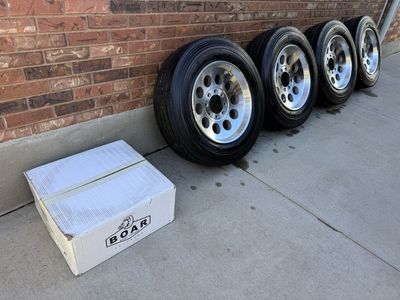 Boar 19.5” Trailer Wheels with Michelin Agilis HD Z Tires — 8x6.5 — $2,000 OBO