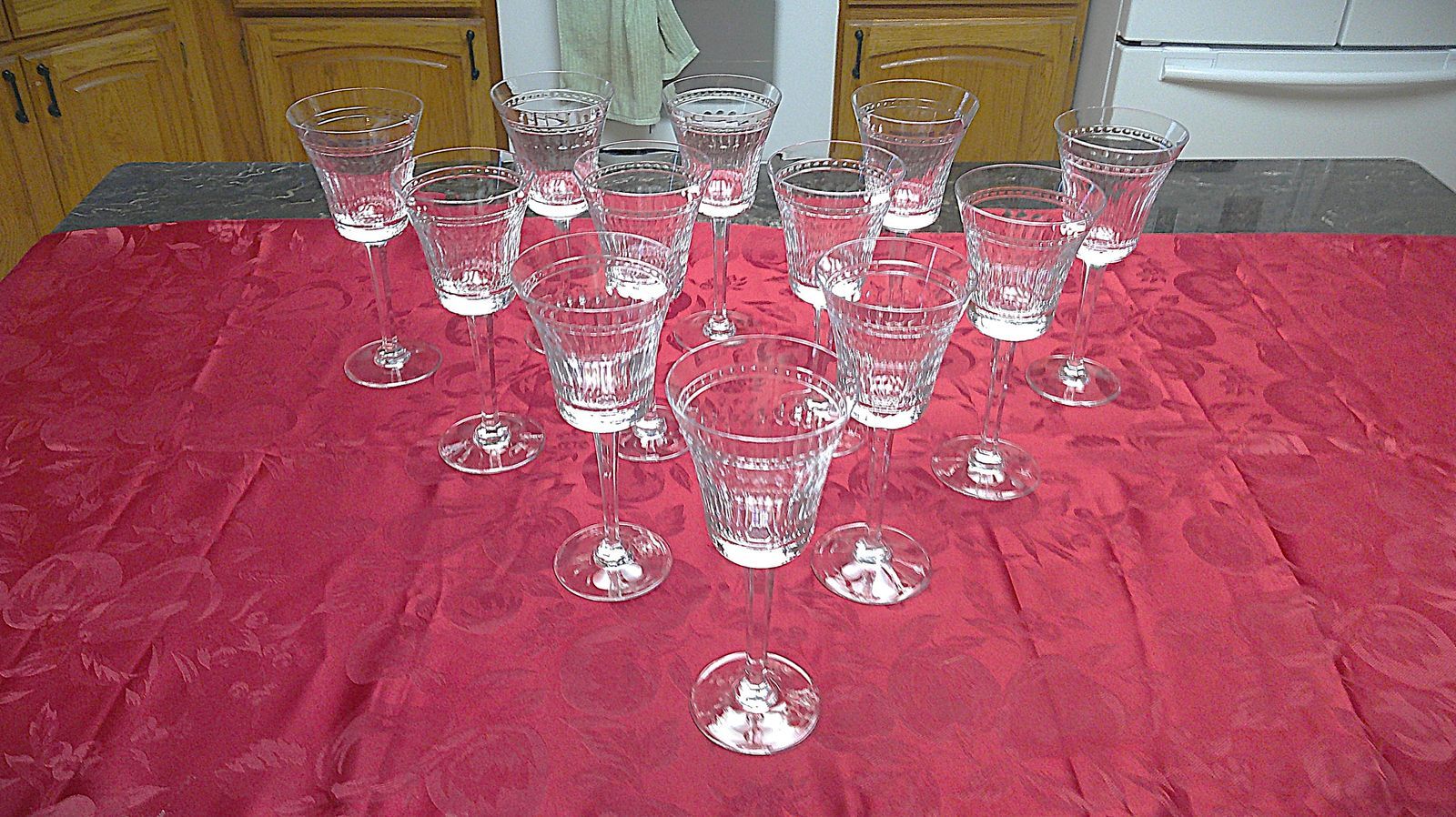 Wedgewood Dynasty Water Goblets 9 Inch Lot of 12