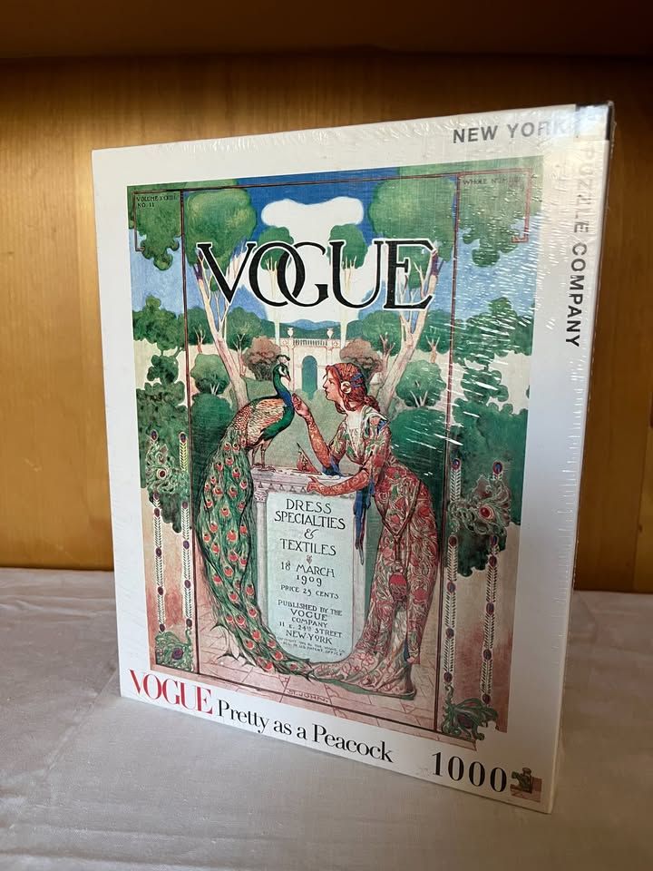 Vogue Pretty as a Peacock (1000 Piece) Puzzle - Never Opened
