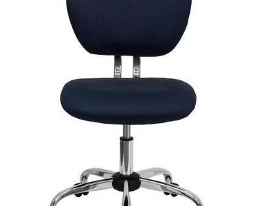 Flash Furniture Beverly Navy Contemporary Adjustable Height Swivel Mesh Task Chair