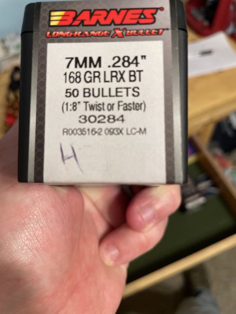 168gr Barnes LRX 284
