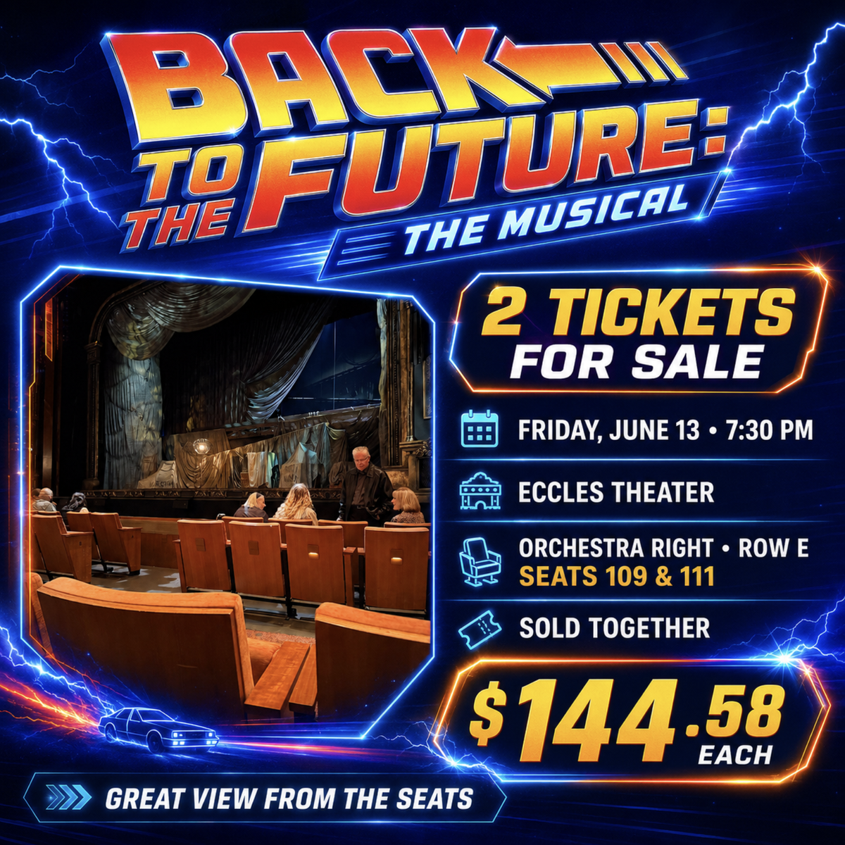 Back to the Future: The Musical at the Eccles Theater