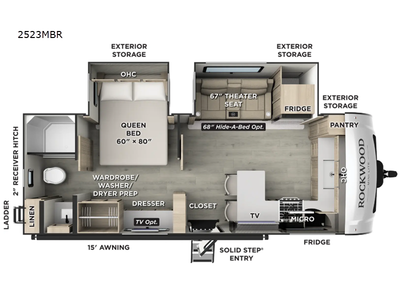 2026 Rockwood Mini Lite 2523MBR