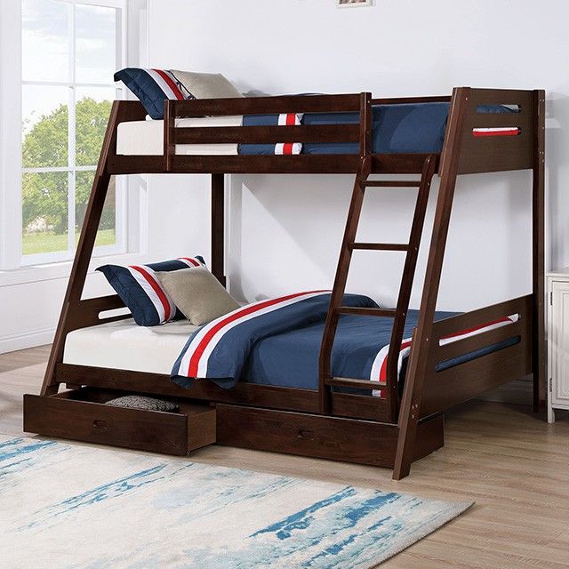 NEW Twin/Full BUNKBED with STORAGE DRAWERS