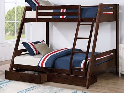 NEW Twin/Full BUNKBED with STORAGE DRAWERS