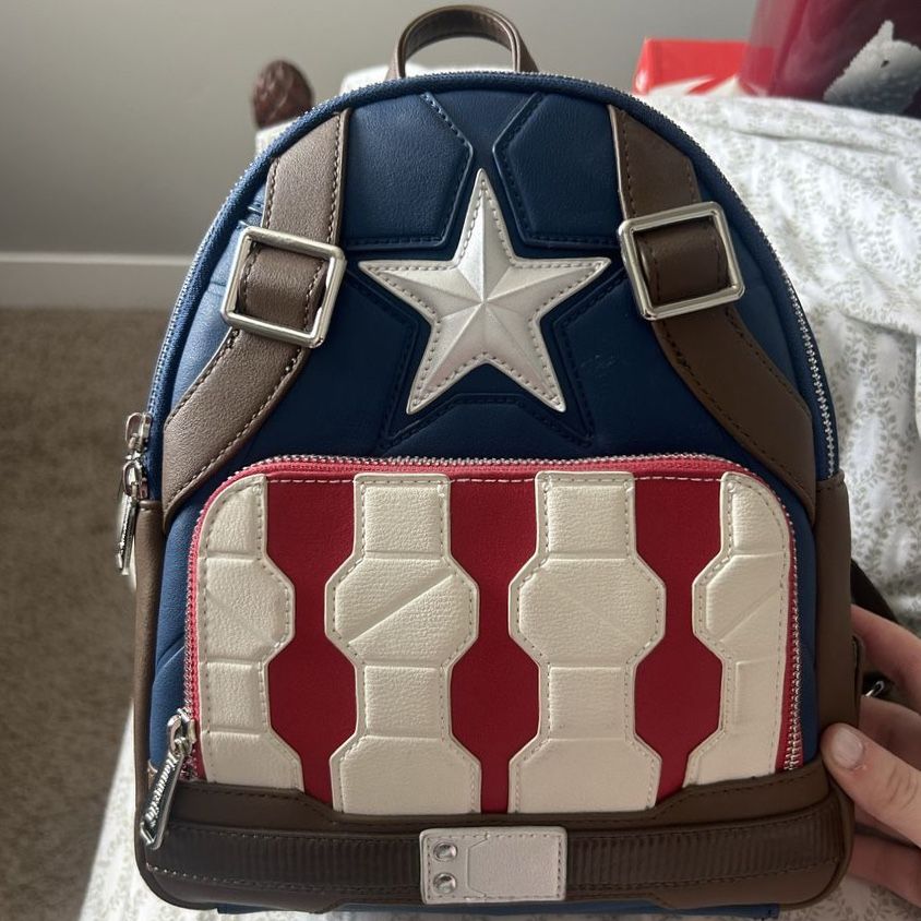 *OFFICIAL* Loungefly Marvel Captain America The Living Legend Mini Backpack