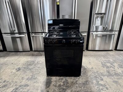 NEW HOTPOINT BLACK GAS RANGE