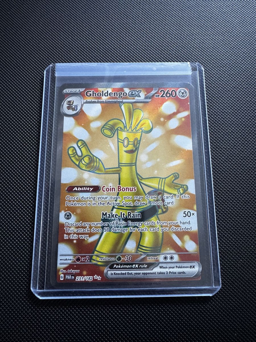 Pokemon Gholdengo ex Special Illustration Rare 231/182 Paradox Rift