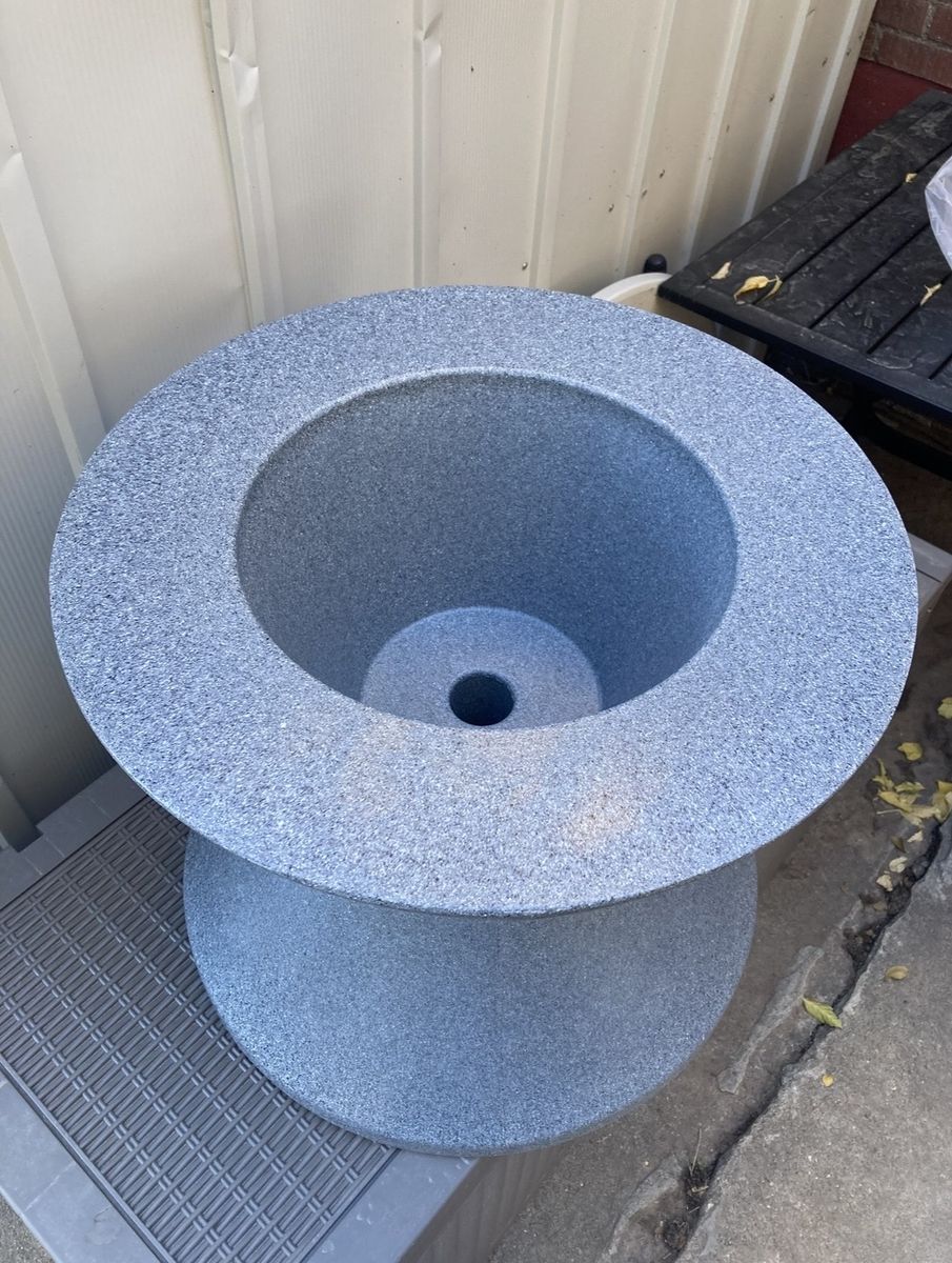 NEW Ledge Lounger Signature 22" Pool Side Table - Granite Gray (Open Box)