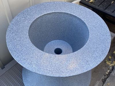 NEW Ledge Lounger Signature 22" Pool Side Table - Granite Gray (Open Box)