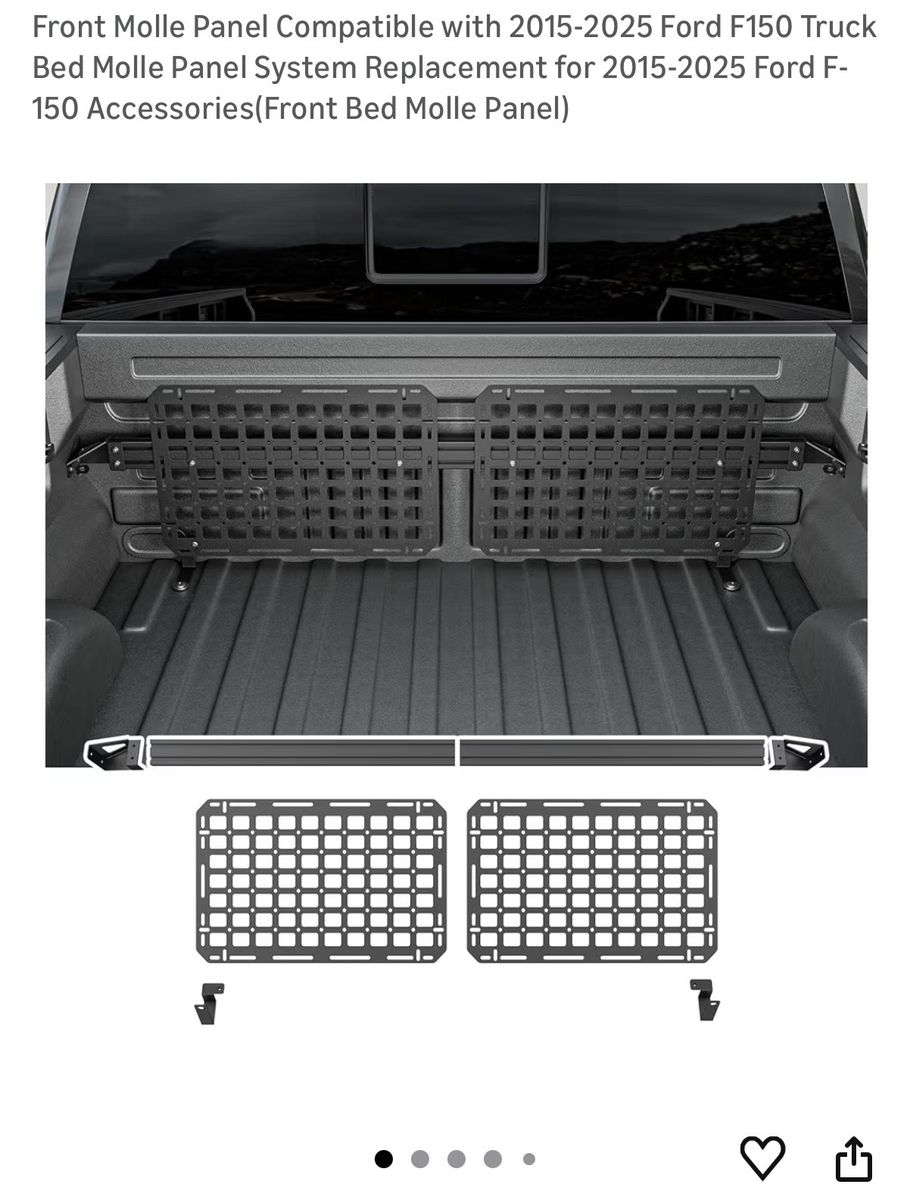 Front Molle Panel Ford F150 2015-2025 5.5  Ft Bed