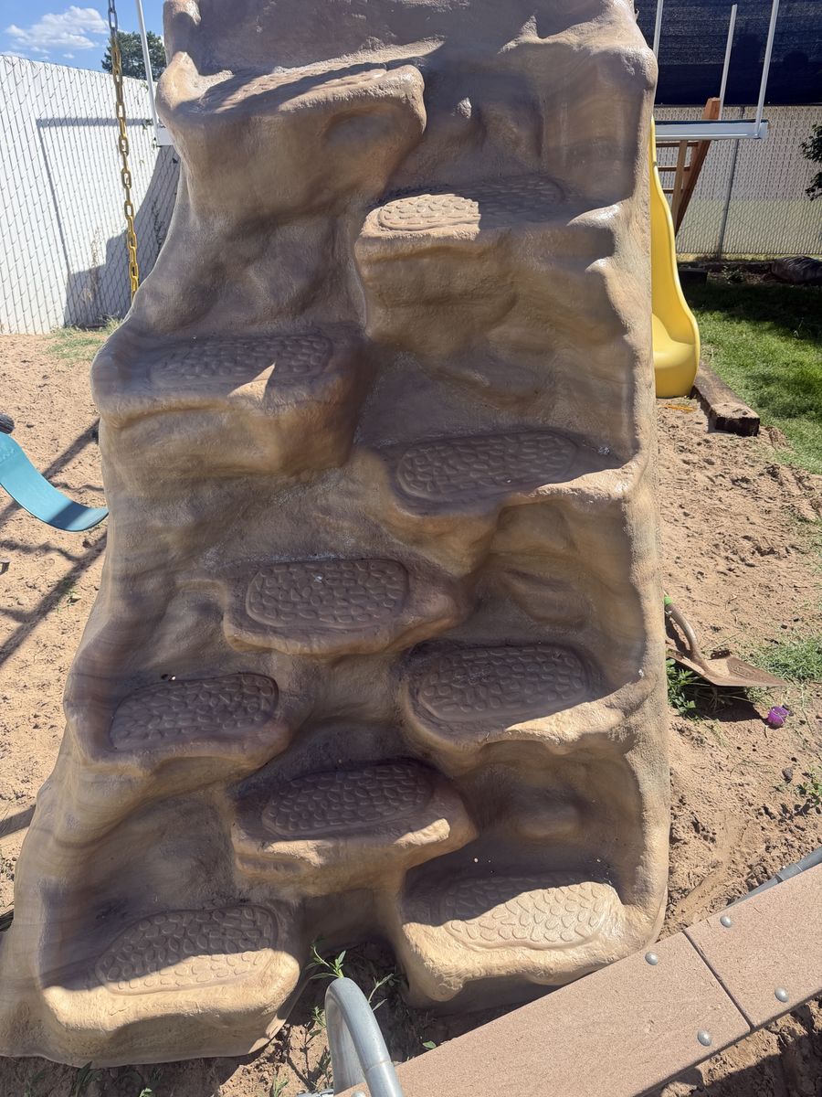 Playground rock wall