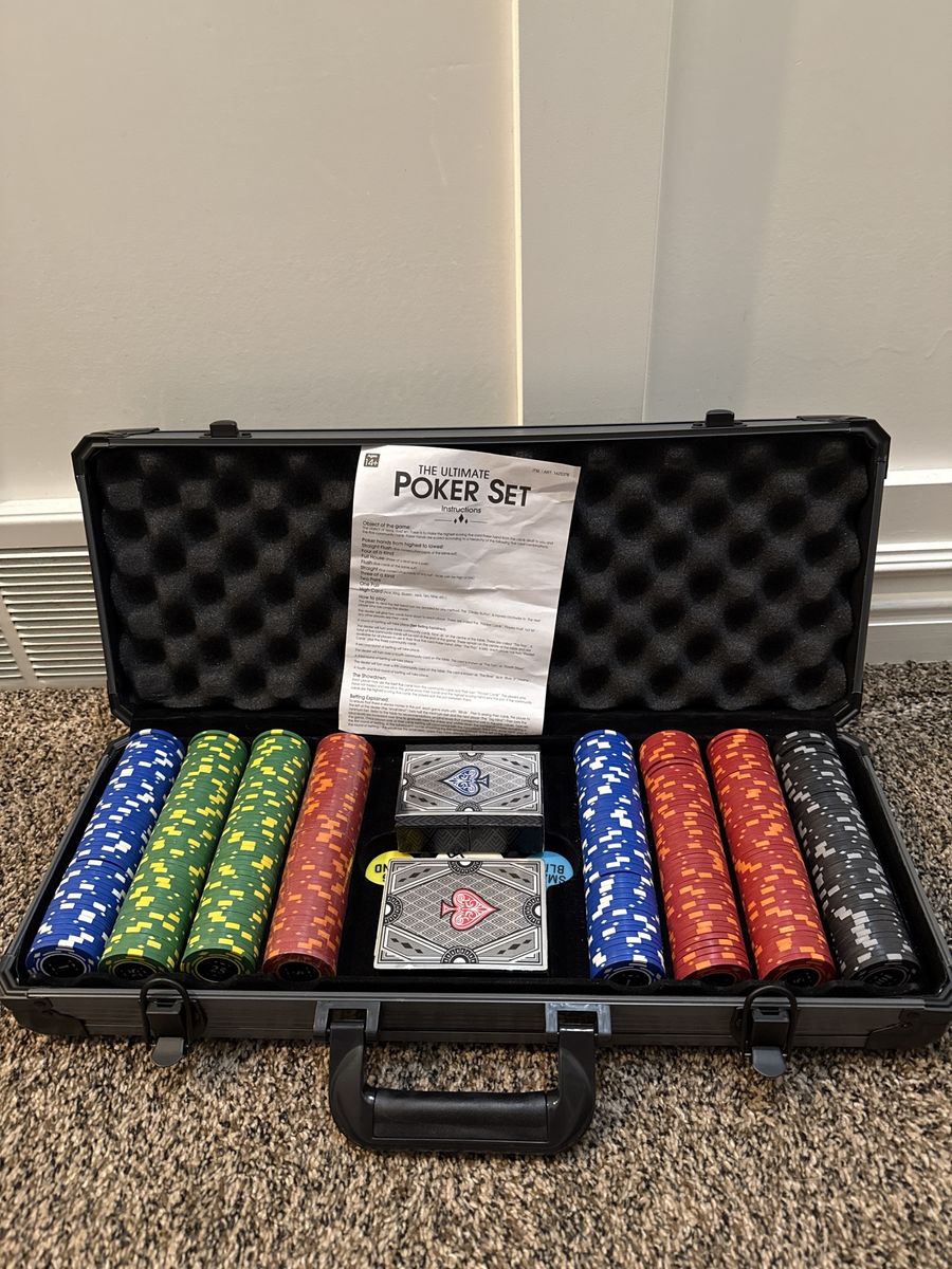The Ultimate Poker Set with Chips, Cards, and Case - Complete Game Night Kit