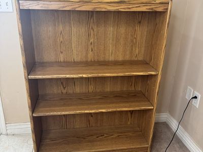 Oak shelf 4’ tall