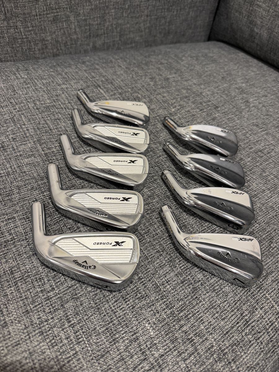 Callaway X Forged/Apex MB Forged 18’ Combo Iron Head Set 3-PW - Excellent + Extra Head